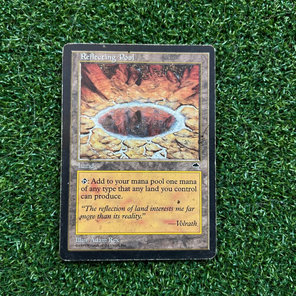 MTG Reflecting Pool Tempest 1997 Rare Land Magic The Gathering Vintage MP